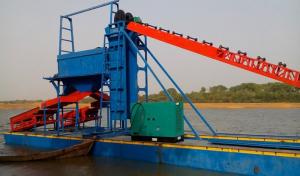 Quality Wheel Bucket 80M3/Hour Gold Mining Dredger Machine 12M wholesale