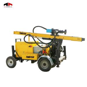 Quality High Speed 150m Trailer Mounted Borewell Rig Machine wholesale