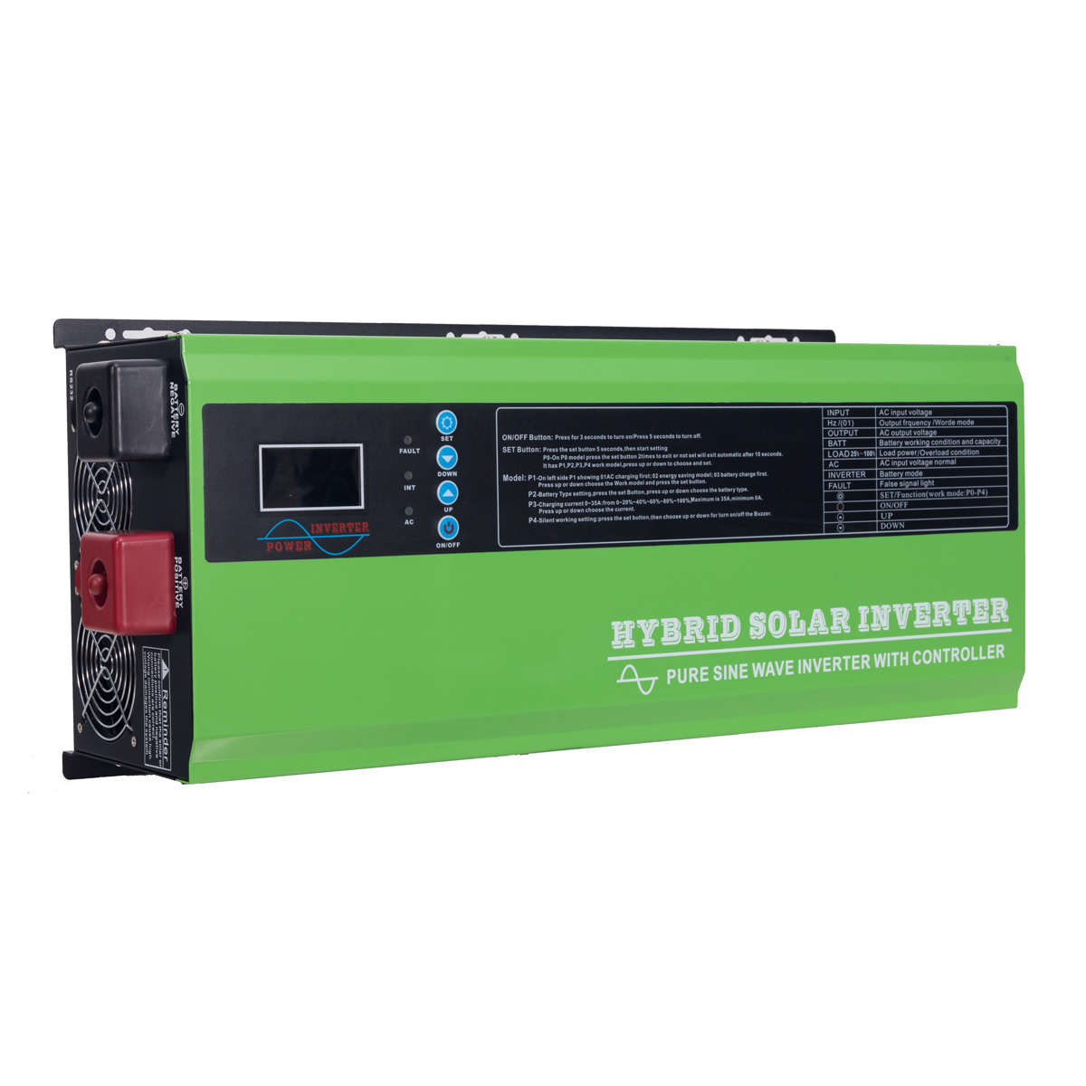 OEM UPS Inverter Charger 1KW 2KW 3KW 4KW 5KW 6KW 8KW 10KW 12KW Single Phase Hybrid DC AC Pure Sine Wave Solar Power Inve