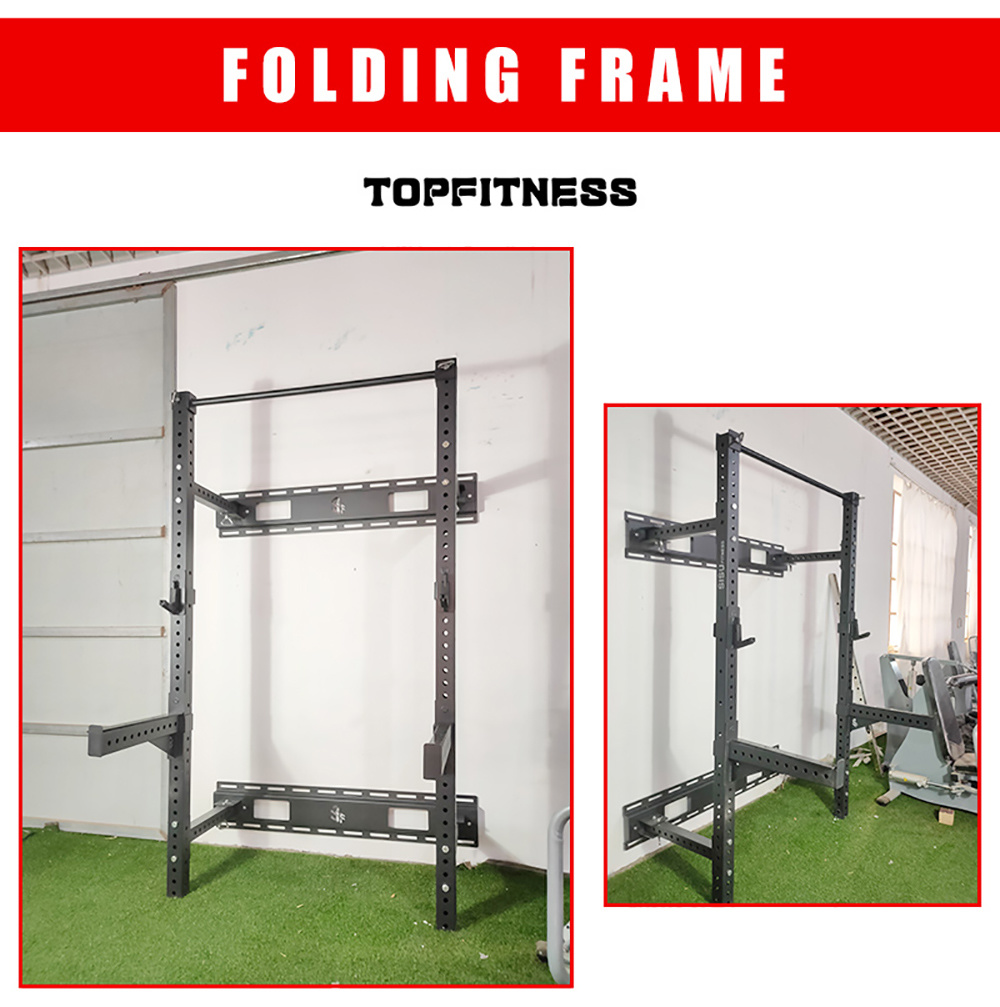 Strength Equipment Home Indoor Folding Power Racks Wall Squat Rack