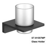 Wall mounted stainless steel bathroom accessories set robe hook black colour