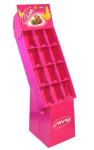 BWFD2019012 Chocolate Hot Pink Cardboard Floor Displays CMYK 4C Printing Solid