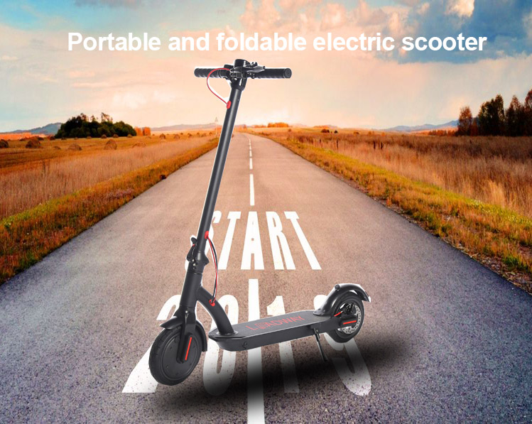 36V Folding Powerful Electric Scooter With 6.6A Battery Disc Brake