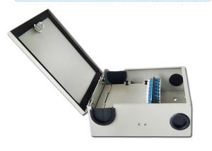 Quality LC UPC Fiber Optic Termination Box Single Mode Type 235 * 235 * 85MM wholesale