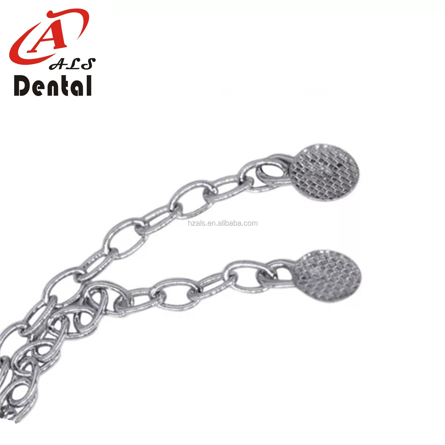 MFDS Safety Standard 10pcs/pk Dental Stainless Steel Orthodontic Bondable Double Hooks Lingual Buttons with Long Arm