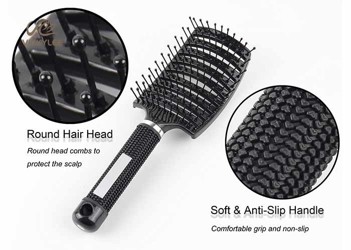 Plastic Synthetic Hair 9.5 Inch Plastic Paddle Brush