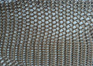 Quality Antique Brass Chain Mail Ring Mesh Curtain Facade Architectural Decoration wholesale