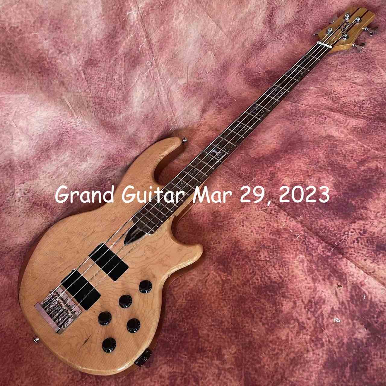 Custom WAL Style 4 strings neck through body electric guitar bass active pickup