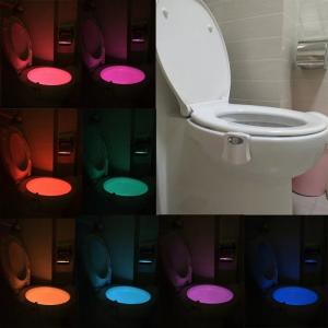 Quality 8 Colors Battery Powered Toilet Led Nightlight Motion Activated Led Night Light Bowl Lightbowl Led Lamp wholesale