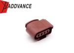 1J0973724A Brown FEP 2.8 mm Sealed Series Female Automotive Connector 4 Pin For