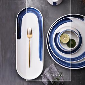 Quality Lightweight 41cm Oval Platter Ceramic Stoneware Dinnerware Sets wholesale
