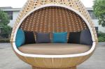 Durable Discount Rattan Furniture 7PCS Rattan Hanging Chair / Daybed With Round