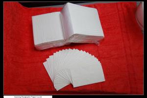 Quality Customizable party paper wedding napkins , 25*18cm 1 Ply 16gsm wholesale