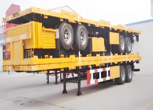 Quality Tire Number 16 40FT Skeleton Container Transport /Flatbed Chassis Cargo Truck Semi Trailer wholesale