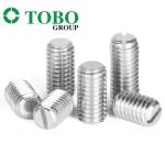 Stainless steel slotted set screw with slotted flat grub screw GB73 DIN551