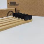 Custom Natural Ecological Bamboo Charcoal Soft Toothbrush Family Wooden