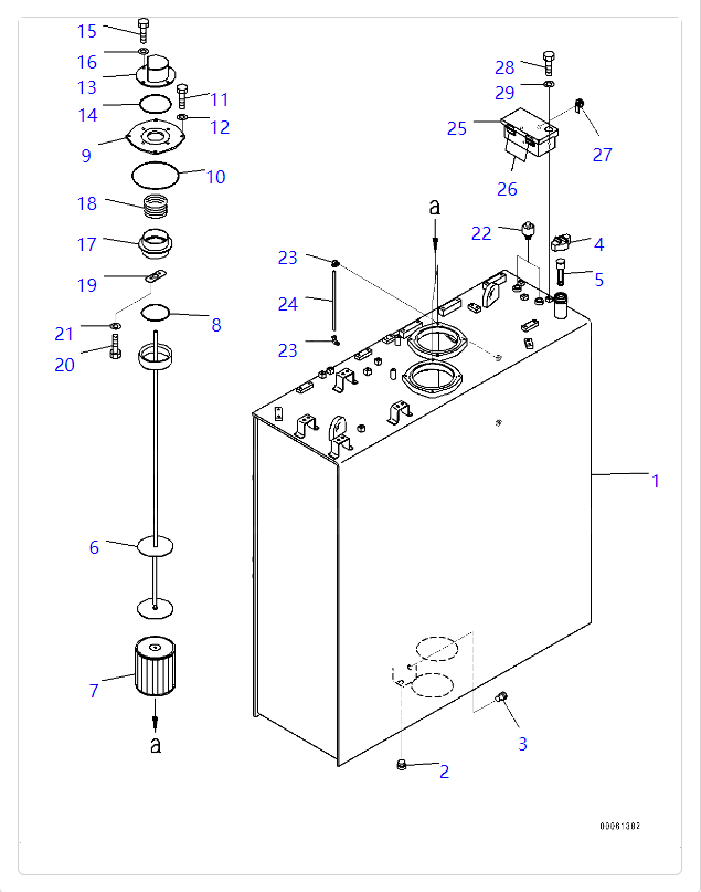209-60-51120 2096051120 Strainer Excavator Filter Support For KOMATSU PC1000 PC1000SE