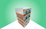 Heavy Duty Stackup Disney Cardboard PDQ Trays For Promoting Kid Drink Bottle /