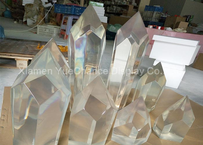 Promotional Transparent Ice Sculpture Customized For Science And Technology Museum