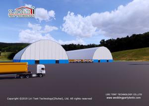 Quality Durable Warehouse Storage Tent With PVC Cover Wind Load 100km/H wholesale