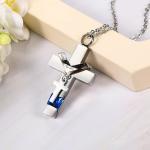 Urn Necklace For Ashes Keepsake Cremation Heart Cross Cubic Jewelry For Ashes