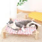 Disassembled Wooden Pet Hammock Bed Washable Dog Cat Marching Beds
