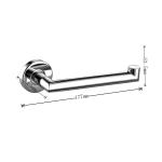 Polished Toilet Paper Holder Washroom Sus304 Stainless Steel Toilet Roll Holder