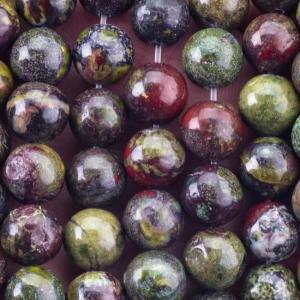 Quality 8MM Round Bulk Dragon Bloodstone Jasper Beads For Jewelry Making wholesale