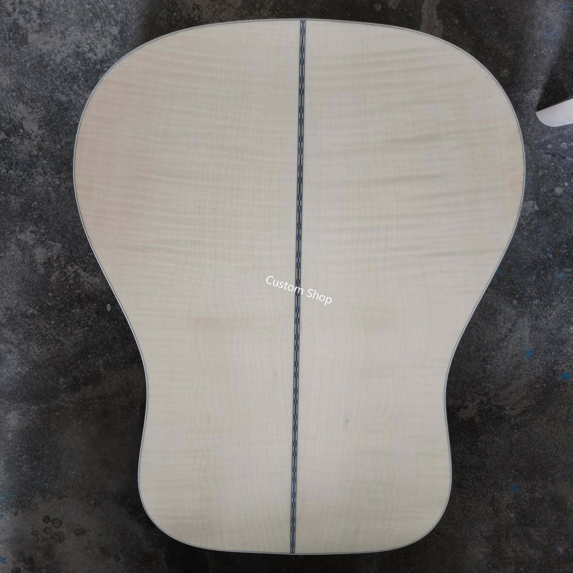 Custom 12 strings 41 inch Flamed Maple Neck Doves Dreadnought Acoustic Guitar Deluxe Version Customized Headstock