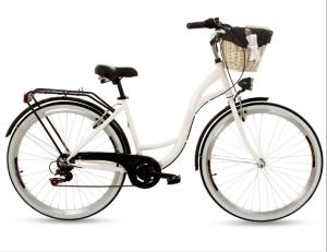 Quality 26 Inch 7 Speed Steel City Bikes Womens Classic Bike With Wood Basket wholesale