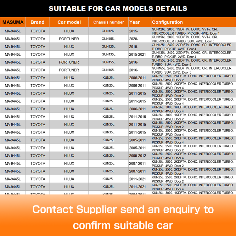 Toyota HILUX REVO VIII Pickup N1 Car Front Left Axle Upper Control Arms 48630-0K040