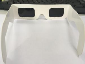 Quality Anti Uv Eclipse Viewing Glasses , Black Silver Solar Eclipse Lenses wholesale