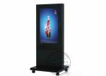 Floor Standing Movable Pulley Advertising Machine 55 Inch Zinc Coated Steel
