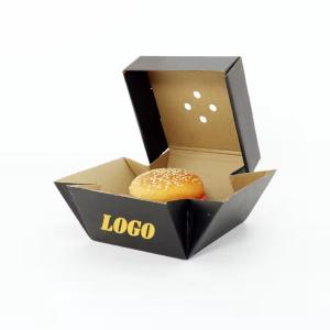 Quality Biodegradable Kraft Paper Frozen Burger Parcel Box Packaging In Bulk wholesale