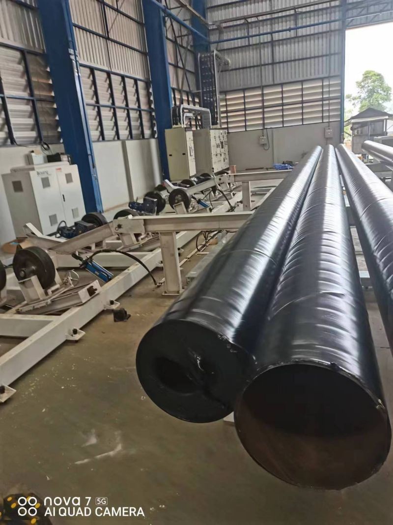 Steel Pipe 3lpe Blasting Anticorrosion Fusion Epoxy Powder Spray Gun Coating Machinery