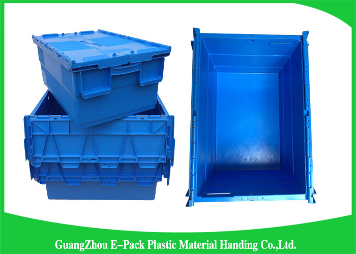 Eco-friendly Stackable Heavy Duty Plastic Storage Containers With Attached Lids
