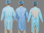 Simple Disposable Protective Gowns Long Sleeve Anti-blood Isolation Gowns With