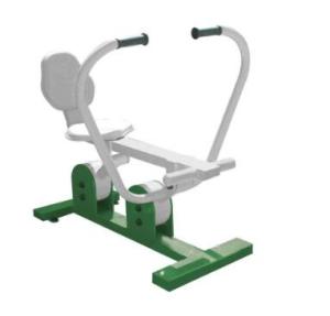 Quality outdoor crane body weight sports fitness equipment galvanized steel rower arm trainer wholesale