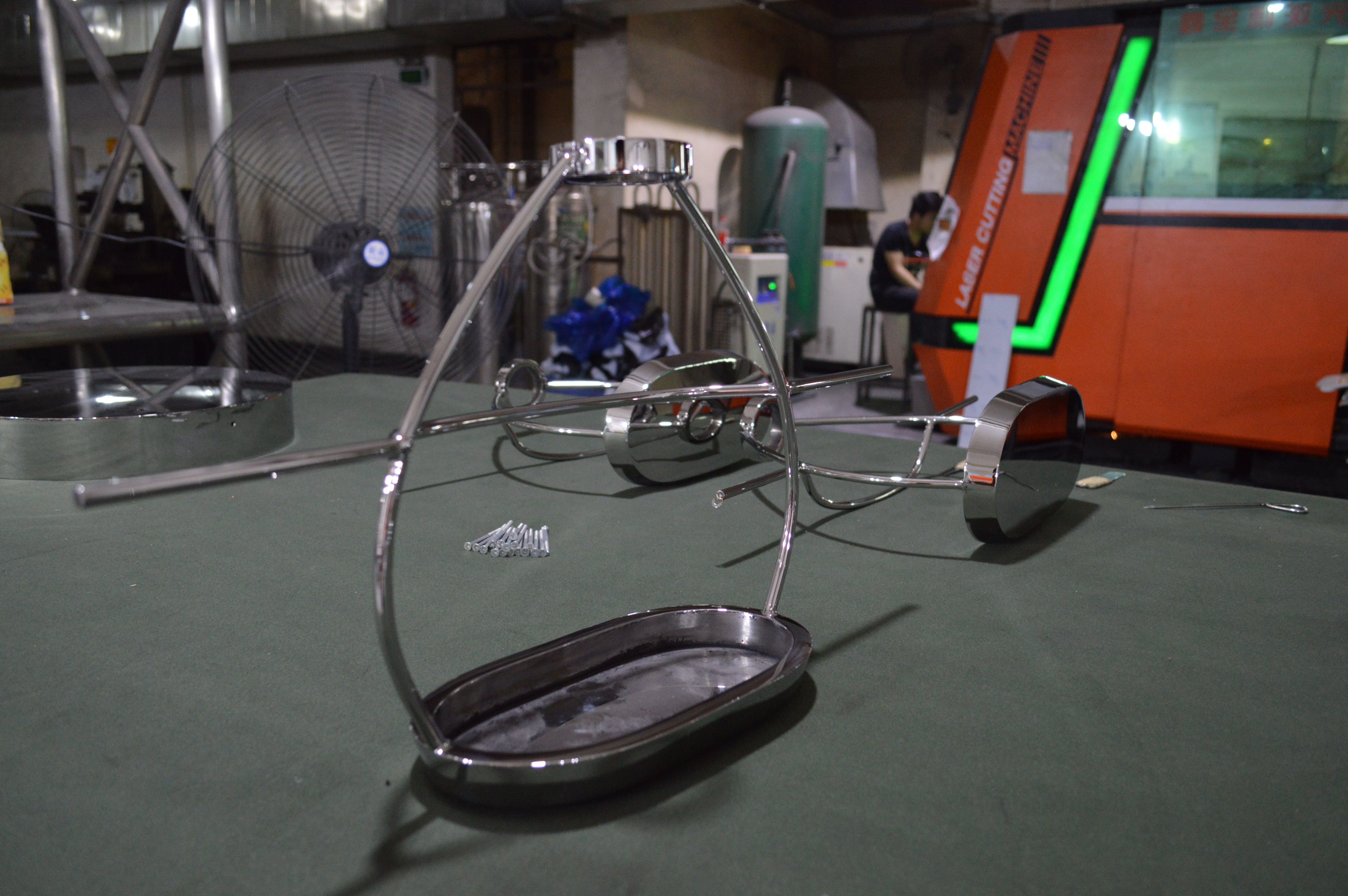 12mm Retail Store Window Display Props SUS / Aluminum Chromed