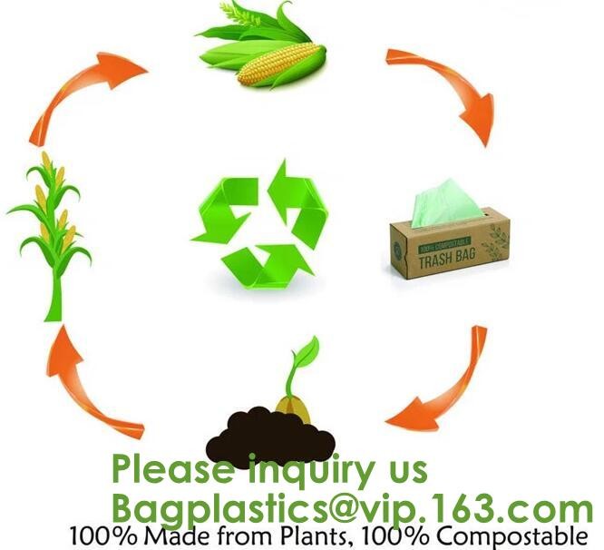 Heavy Duty Compostable T-shirt Handle Tie Plastic Roll Garbage Bags Trash Bags, t shirt carry bags, bagease, bagplastics