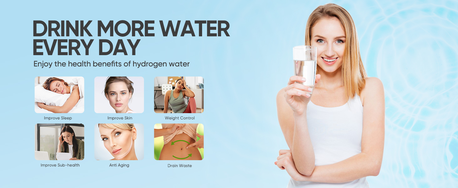 Portable USB Hydrogen Glass Generator For Healthy Water Improvement