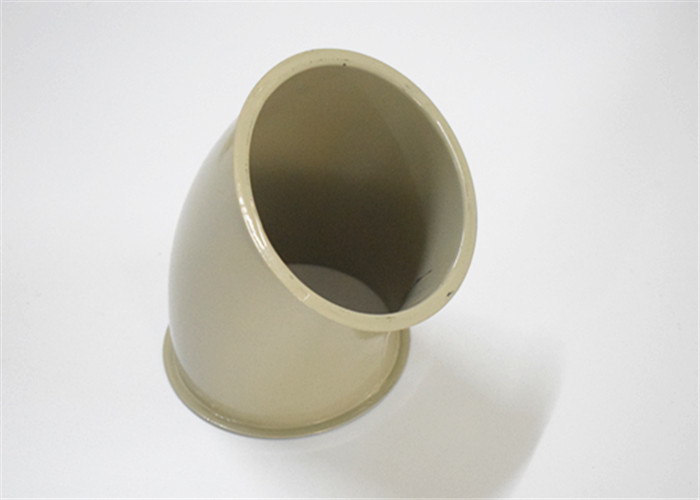 Durable Dust Extraction Pipe Stamping And Welding Long Radius 45 Degree Pipe Bend With Rolled End