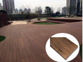 Quality Natural Bamboo Outdoor Interlocking Tiles , Waterproof Patio Deck Tiles wholesale