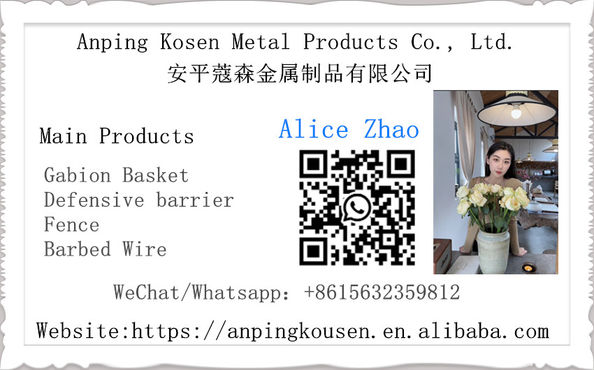 4.0mm-5.0mm Wire Gauge Hot Dipped Galvanized Sand Container for Isolation and Defense
