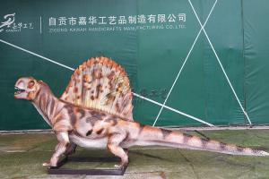 Quality Attractive Life Size Dinosaur Statue , Silicon Rubber Dinosaur Garden Sculpture wholesale
