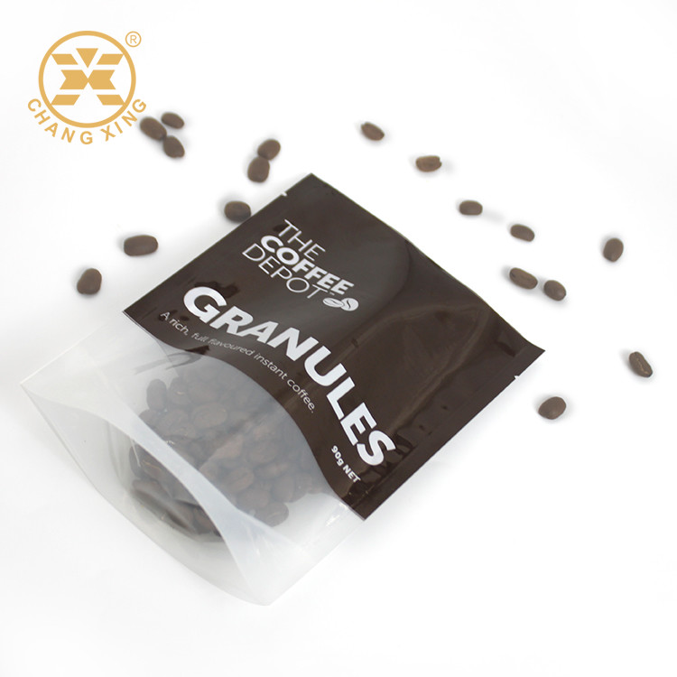 Stand up Resealable Coffee Packaging Bags Airtight zipper coffee bags