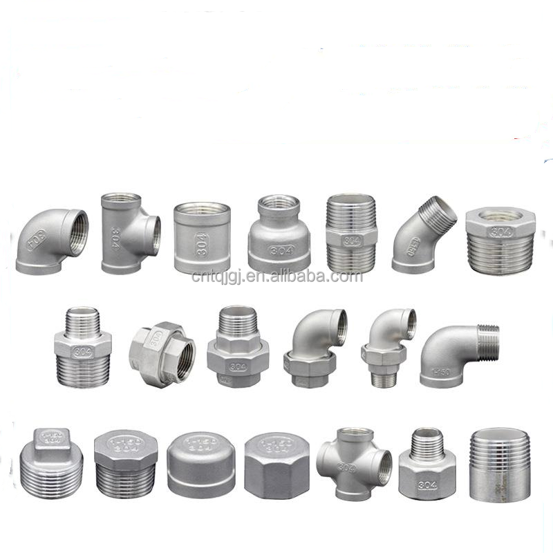 ODM Support Tee Connector Stainless Steel 304 316 Plumbing Fittings NPT BSP Threaded Connection Equal Tee Pipe Fittings