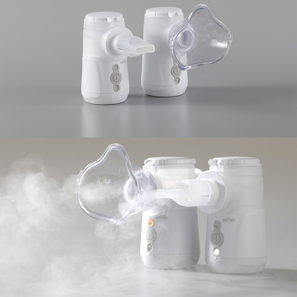 Portable Home Nebuliser Machine Breathing Treatment Dual Channel 2.2μm - 3.6μm