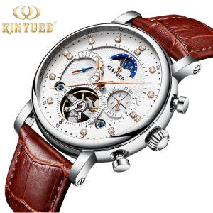 Quality Custom Logo Leather Wrist Watch High Precision Accurate Travel Time wholesale