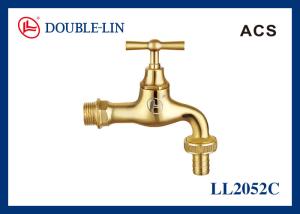 Quality Sand Cast Polished Brass Color Stopcock Tap wholesale